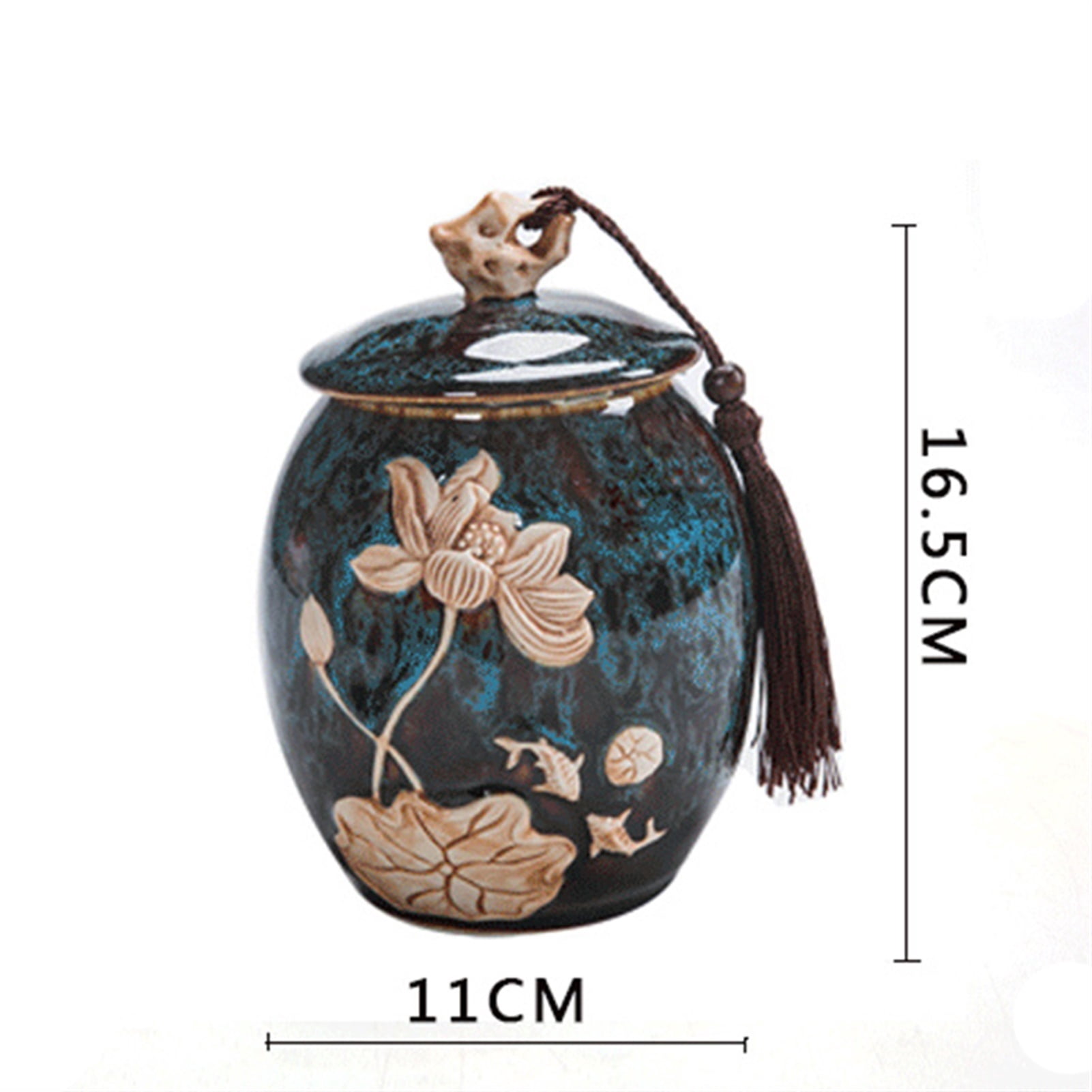 Pet Urn Cat Urn Dog Urn Small Animal Urn Brightly Colored Carved Ceramic POTS Ssouvenirs Urn