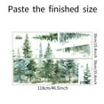 thumbnail image 6 of Watercolor Wall Decals Peel and Stick Large Tree Wall Sticker Christmas Clipart Forest Stickers for Children Kids DIY Living Room Bedroom Woodland Nursery Decor(Pine Tree), 6 of 9