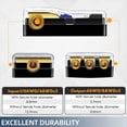 thumbnail image 4 of Portafusibles ANL de 3 VíAs, Bloque de DistribucióN de Fusibles de Cobre de Calibre 0/2/4 una Calibre 4/6/8 de 60 Amperios para Amplificador de Audio para AutomóVil, 4 of 5