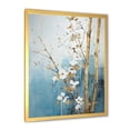 thumbnail image 5 of Designart "Blue And Gold Bamboo In Minimalism" Bamboo Picture Framed Wall Art Living Room, 5 of 5