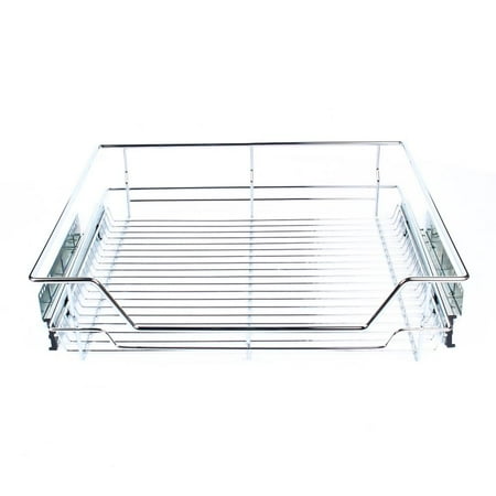 Five Basket Pull Out Pantry - Dilwe Under Shelf Storage Basket Kitchen Pantry Pull Out Sliding Metal Basket Drawer Storage Cabinet,high quality