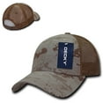 thumbnail image 2 of Decky 218 6 Panel Low Profile Structured Camo Trucker Hat-Woodland/Black, 2 of 4