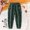 Dark Green, variant on Boys Thermal Lined Casual Trousers with Elastic Waistband for Outdoor Winter Play and Everyday Comfort Tween Kids Summer Soft Comfy Trousers Y2K Streetwear Cute Basic Pants