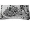 thumbnail image 3 of Colonial Williamsburg Black Toile Needlepoint Accent Throw Pillow, 3 of 4