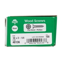 Hillman 40136 x 2.25 in Zinc Plated Steel Wood Screws