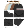 thumbnail image 6 of MOSHU Crewneck Sweatshirts for Women Side Split Long Sleeve Shirts Fashion Fall Womens Tops, 6 of 9