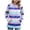 Purple, variant on Long Sleeve T Shirt Women Fall Comfy Hooded Rolled Drop Shoulder Drawstring Stripe Hoodie Cotton Sweatshirts Hoodies( Red,XXL)