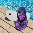 thumbnail image 3 of POLERO Girls' Sandals - Open Toe Slip On Summer Holiday Purple Hunting Camo Print Boys Thong Flip Flops with Soft Strap and Cushioned Sole Size 10, 3 of 7