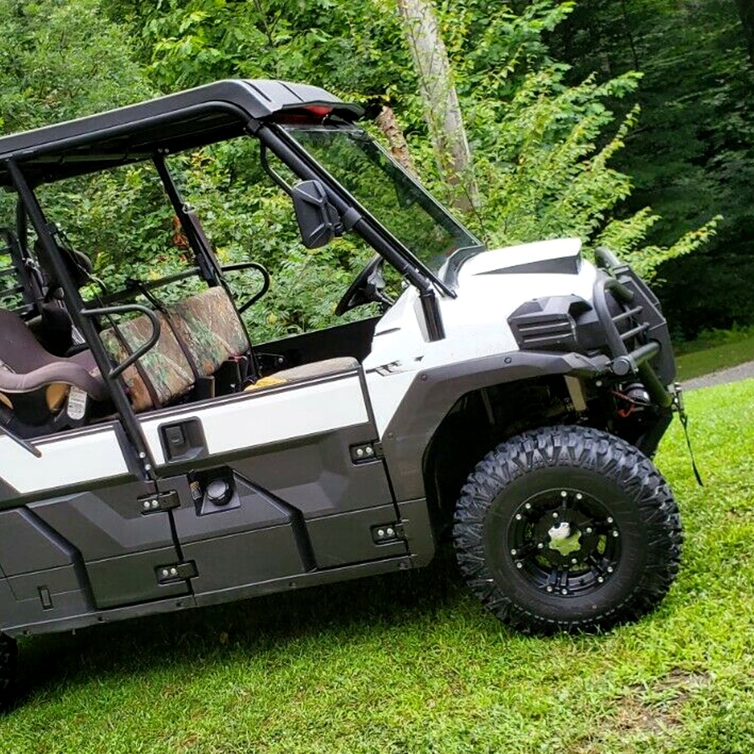 Kojem Front Bumper Brush Grille Guard Winch Mount for 15 16 17 18 19 20 21 22 Kawasaki Mule PRO FX FXT DX DXT 99994-0412