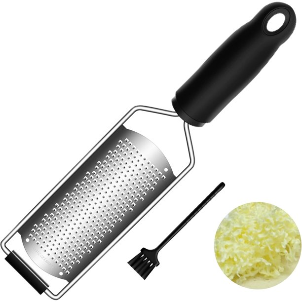 Rallador de queso Kunmingshisd de mano con mango, herramienta para rallar cítricos y limón, ralladores para cocina, centrifugador de ensalada de acero inoxidable, suministros para decoración de pastel