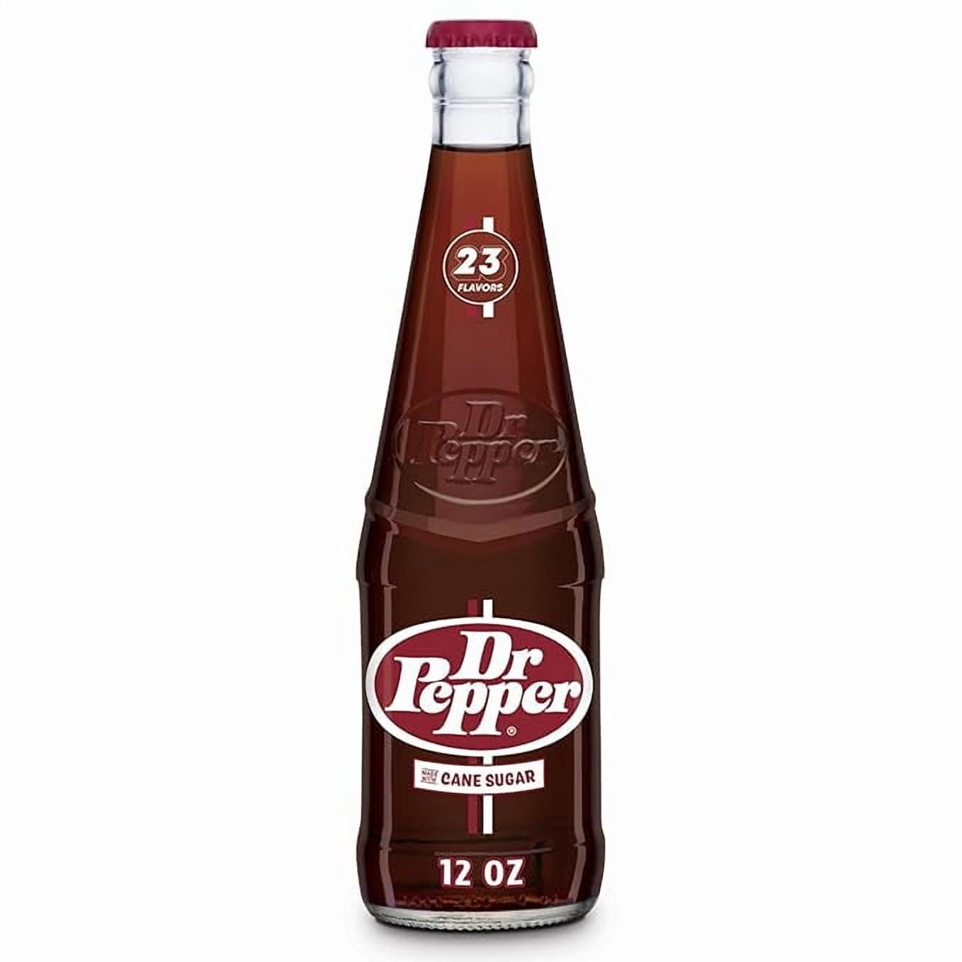 Dr. Pepper Real Sugar Soda, 12 Ounce (12 Bottles)