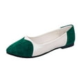 thumbnail image 1 of Wyzesi Chaussures Plates pour Femmes Mode Assorties en Daim Bas Pointu Chaussures Décontractées, 1 of 7