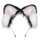 thumbnail image 1 of Lovely Cat Ear Shape Hair Hoop Cosplay Anime Character Hairband Versatile Mardi Gras Cosplay Headband for Teens Woman wolf dog hair, 1 of 4