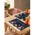 thumbnail image 5 of 4/6 Pcs Christmas Snowflake Gnome Kitchen Placemat Christmas Dining Table r Table Mat Home r Bowl Cup Mat, 5 of 6