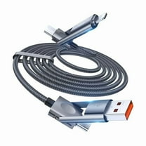 WEEKS 4 in 1 Charging Cable, USB to USB C Cable 6.6ft, 60W Fast Charging Multi Charger Cord with Type C/USB A/Port for iPhone 16/15 /14/13 Series MacBook iPad Pixel Samsung Galaxy Tablets and More