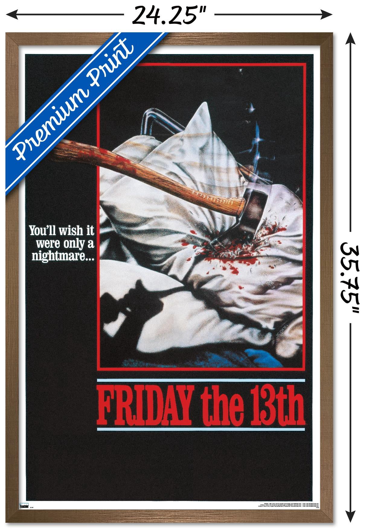 Friday The 13th - One Sheet Wall Poster, 22.375" x 34" Framed