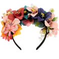 thumbnail image 3 of Hair Band For Party Simulation Flower Headband Wedding Accessory For Women Multi 22x22cm Easy To Fit 1Set, 3 of 5