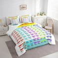thumbnail image 3 of Homewish Numbers Alphabet 7-Piece Bedding Comforter Set,Educational Learning King Bedding Sets,Learning Time Bed Sheets For Girls Boys,Breathable Home Decor Reversible, 3 of 8