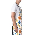 thumbnail image 3 of Lsque Flower Waterproof Apron Chef Aprons for Men Heavy Duty Chemical Work Apron Extra Long Grilling Aprons with Adjustable Bib Apron, 3 of 9