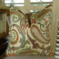 thumbnail image 2 of Plutus Paisley Cove Handmade Throw Pillow, (16" x 16"), 2 of 2