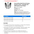 thumbnail image 2 of Front and Rear Shock Strut Coil Spring Sway Bar Link Kit - Compatible with 2000 Chrysler Grand Voyager, 2 of 2