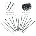 thumbnail image 4 of 300Pcs Bobby Pins U Shape Black Hairpins No Slip Grip Thin Bobby Pins Women Hair Clips, 4 of 5