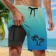 thumbnail image 1 of WILLBEST Pantalones Cortos Cortos para Hombre, Estilo Europeo y de Color Liso, Elásticos, de Verano, Informales, Holgados, Cómodos y Ligeros, con Bolsillos para Entrenar., 1 of 3
