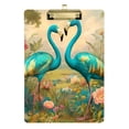 thumbnail image 6 of ALAZA Plastic Clipboard A4 Letter Size Decorative Clipboards for Students Women Men 9" x 12.5" Flamingos Flower, 6 of 6