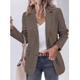 thumbnail image 6 of PRETTYGARDEN Fall Blazers for Women Business Casual | Long Sleeve Plaid Houndstooth, Notch Lapel Pockets, Oversized Blazer Outerwear, Trendy Suit Jackets, Winter Work Outfits, 6 of 10