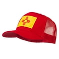 thumbnail image 2 of New Mexico State Flag Patched Mesh Cap - Red OSFM, 2 of 5