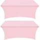 thumbnail image 1 of Mantel de cocina, paquete de 2 [6 pies, rosa] ajustado, ajustado, lavable y resistente a las arrugas, elástico rectangular para patio [72 pulgadas de largo x 30 pulgadas de ancho x 30 pulgad, 1 of 5