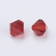thumbnail image 3 of 100pc Imitation Austrian Crystal Beads Grade AAA K9 Glass Faceted Bicone Dark Red 3x3mm Hole: 0.7~0.9mm, 3 of 3