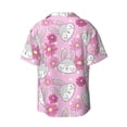 thumbnail image 2 of Xecao offers the Sunflower Rabbit for Men's Casual Short-sleeved Shirt, a button-up collared shirt with a pocket, perfect for beach vacations and yacht travel in the 4X-Large size., 2 of 7