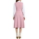 thumbnail image 3 of Vestido Pinafore Vintage Allegra K para Mujer con Encaje, Overoles Midi con Botones y Bolsillos M Rosa, 3 of 6