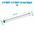 thumbnail image 2 of Conector de tubería Quickun de acero inoxidable 304 de 25 cm, rosca NPT de 1/4", 2 of 6