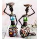 thumbnail image 5 of 3 Pack African Statues and Sculptures Women Figure Girls Exotic Tribal Lady Figurine Home Decor African American Figurines Collectible Art Piece Decor, 5 of 5