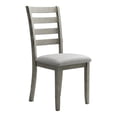 thumbnail image 2 of Furniture of America Mente Wood Padded Side Chairs in Gray (Set of 2), 2 of 8