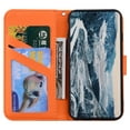 thumbnail image 6 of Feishell Case for Samsung Galaxy A32 5G, Cute Cartoon Animal Patterned Magnetic Buckle Folio Credit Card Slots Shockproof PU Leather Flip Kickstand Anti-Scratch Wallet Phone Case,Orange, 6 of 8