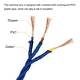 thumbnail image 4 of Uxcell Twisted Cloth Covered Wire 3 Core 18AWG 3.0m/9.84ft,Electrical Cable,Blue, 4 of 5