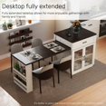 thumbnail image 6 of 83"Kitchen Island with Extendable Table for 2-6, Mobile Storage Island with Power Outlet, Kitchen Prep Table with Adjustable Shelvs,Spice Rack,Drawers, 6 of 9