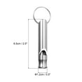 thumbnail image 2 of Uxcell Survival Whistle, 5 pack Loud Sound Safety Whistle for Camping Hiking, Silver, 2 of 5