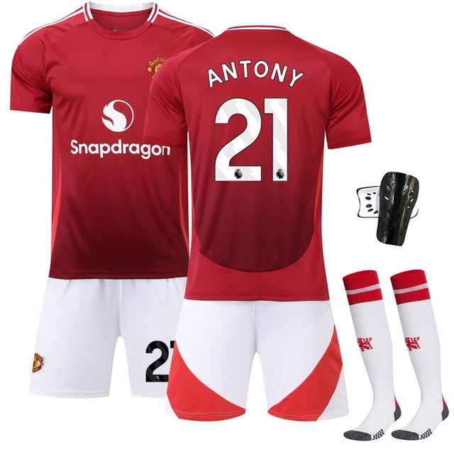 2024 Mens Kids MOUNT 7# RASHFORD 10# ANTONY21# SANCHO 25# Football Soccer Jersey