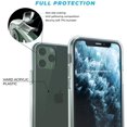 thumbnail image 2 of Étui iPhone 11 Étui Cristalline Pare-Chocs Rigide PC+Silicone Charge Sans Fil Compatible avec iPhone 11 iPhone 11 Pro, 2 of 7