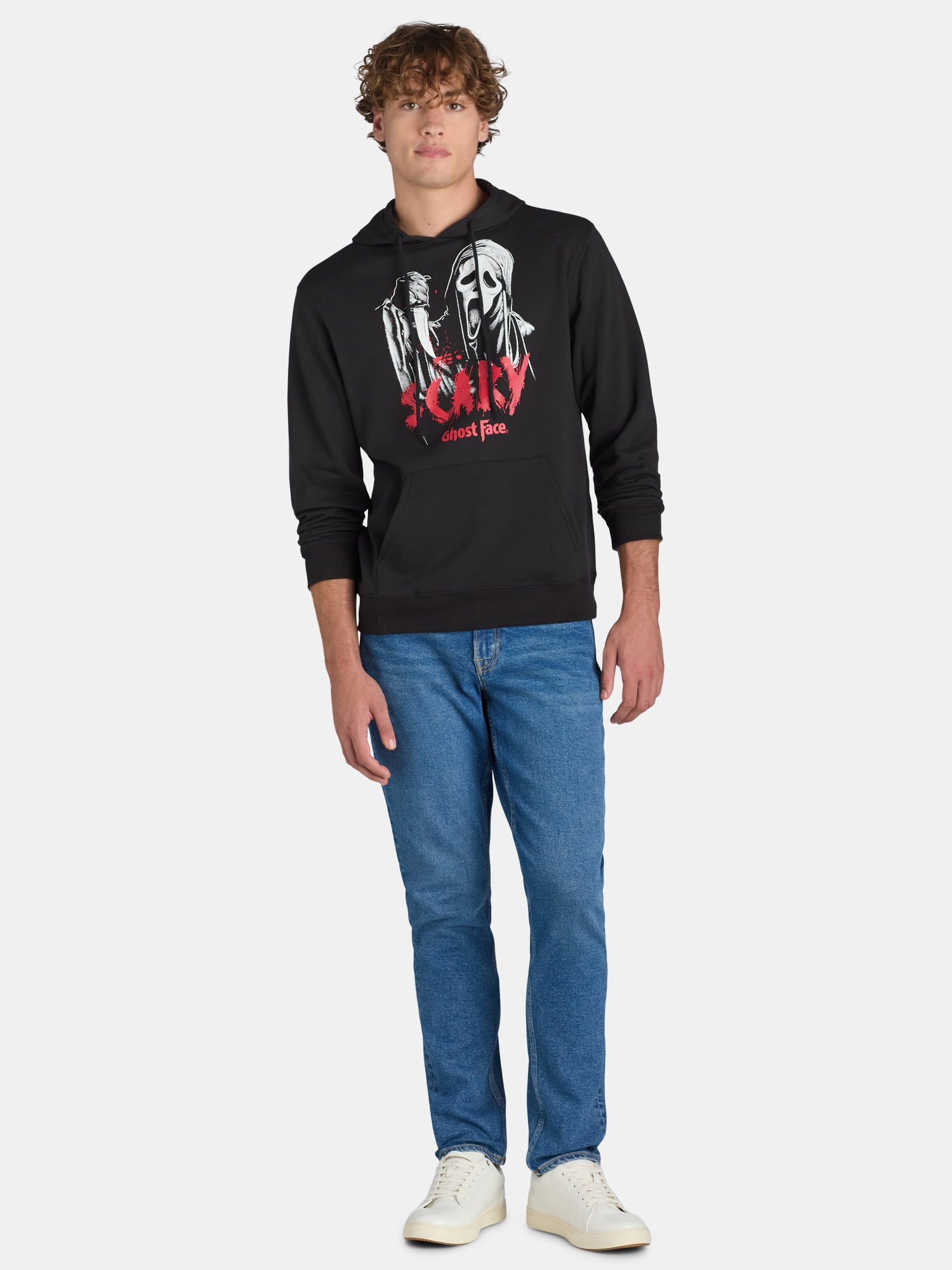 Ghost Face Men's and Big Men’s Graphic Hoodie, Sizes XS-3XL