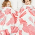 thumbnail image 5 of Cute Fleece Blanket Pink Strawberry Soft Throw Blanket Lavenderblush Girls Blanket Lightpink Gifts Decor for Kids Women Teenage Birthday Christmas, 5 of 6