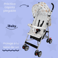 thumbnail image 3 of Carriola Bastón Ultra Ligera iBaby Vedo Estampado Plegado Plano Viajera beige, 3 of 9