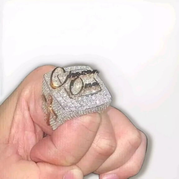 4 CT Real Moissanite Engagement Ring â€“ Customisable Moissanite Sterling Silver Ring with 14K Gold-Plated Finish, Proposal Gift