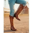 thumbnail image 3 of Bota Vaquera Larga Para Niña Wildcat® Color Atanado 18-21.5 beige 18.5, 3 of 10