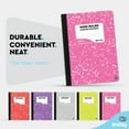 thumbnail image 4 of Emraw Neon Color Cover Wide Ruled Composition Notebooks, 9-3/4" x 7-1/4", Assorted Colors, 100 Sheets, 4 of 7
