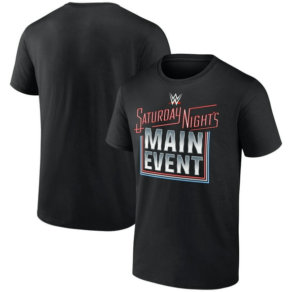 Men's Black WWE Saturday Night's Main Event T-Shirt